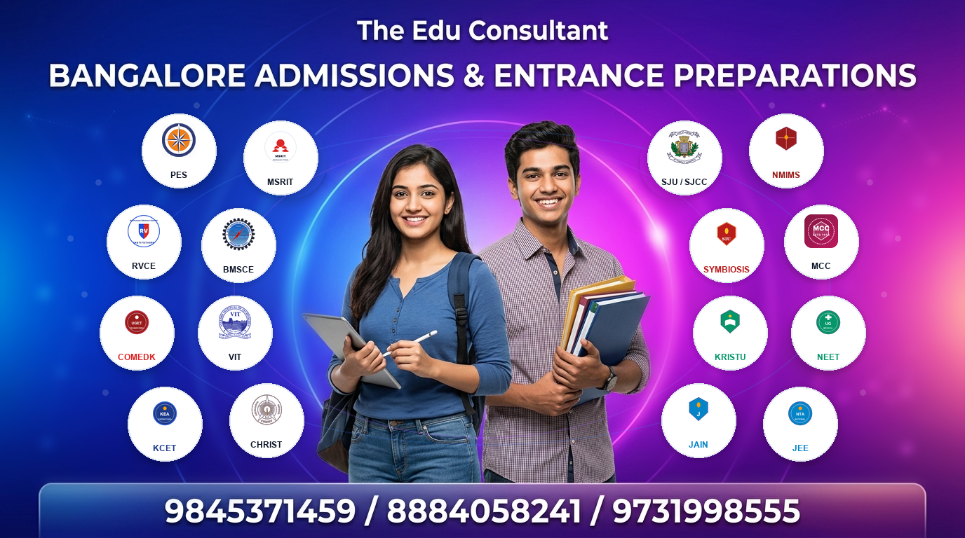 Direct College Admissions & Student Entrance Exam Preparation - Bangalore & Premier Universities
